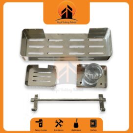 Stainless Steel - towel holder - brush holder - soap holder - trey