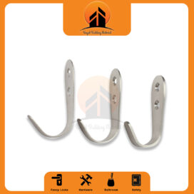 1pcs Stainless Steel Hooks Durable Practical 1.5/2/3mm-Thick Brushed Kitchen Hook Clothes Hooks Coat And Hat Hanger Towel Hanger