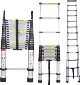 Aluminum Extendable Ladder 2.6 Meter (9 Feet) 9 steps for Household and Outdoor Multi-functional New Arrival
