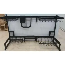 Wash Basin Rack for crockery after washing black color