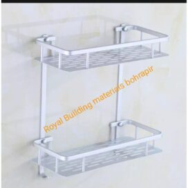 2 Tiers Bathroom Shelf Holder For Shampoos Shower Gel Kitchen Home Balcony Shelf Hanging Storage Rack Cosmetic Storage
