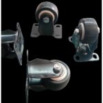 4 pcs - High quality Iron body with high quality rubber wheels