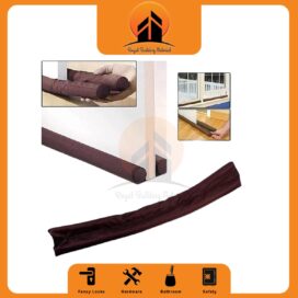 Useful Tools Coffee Color Twin Door Draft Dodger Guard Stopper Energy Save Doorstop Protector Doorstop Room Damage Safe For Kids