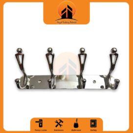 1 pcs cloth hanging hook black color - modern design - 4-5 hook cloth holder - stainless steel