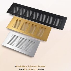 Ventilator grill stainless steel - 3 color available silver, gold, black