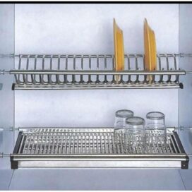 Plate Rack kitchen accessories stainless steel silver color Hight quality material washable