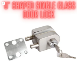 Shaped Glass Door Lock Single & Double