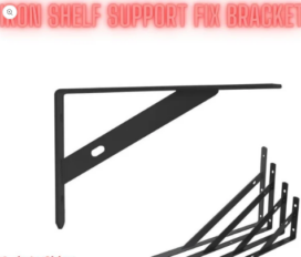 Iron Shelf Support Fix Bracket
