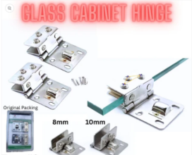 Stainless Steel Glass Cabinet Catcher Hinge