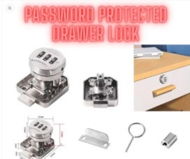 Digao Password Protected Drawer Lock