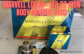 Marvell Locko Plus 138.22 Iron Body Drawer Lock with 3 Plastic key/2 Keys Option, Lock Plate & Screws