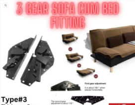 3 Gear Sofa Cum Bed Fitting
