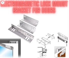 Electromagnetic Lock Mounting Bracket for Doors – Aluminum Alloy