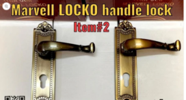 Locko Iron Plate Medium Body Handle Lock (Only Handle)