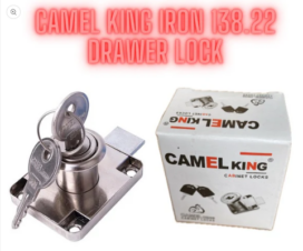Camel King Iron Sheet 138.22 Drawer Lock with 2 Iron/Steel Keys