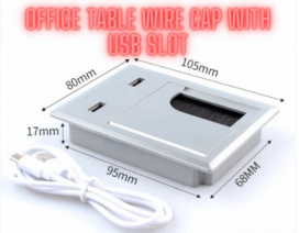 PVC Wire Cap with 2 USB Slots