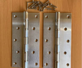 Stainless Steel Door Hinges SS Finish with Stainless Steel Screws in 3”,4”,5” & 8” Sizes