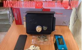 Electric Door Lock - Plain key