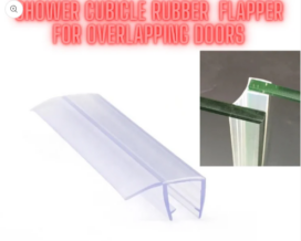 Shower Cubicle Rubber Flapper For Overlapping Doors