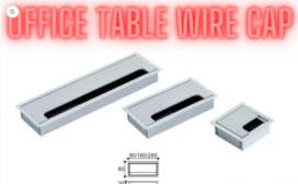Aluminium Office Table Wire Cap Silver