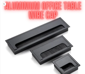 Aluminium Office Table Wire Cap Black