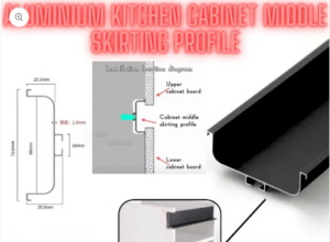 Aluminium Kitchen Cabinet Middle Skirting Profile Type#1