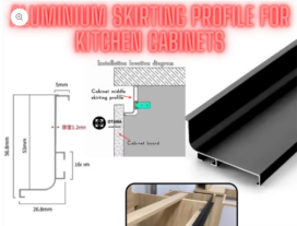 Aluminum Skirting Profile For Kitchen Cabinets Type#2