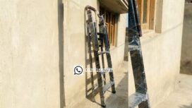 Pro-Grade Steel Utility Ladder - Maximum Stability and Durability
