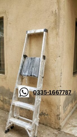 Durable Home Folding Ladder with Safety Handrail