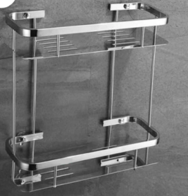 Double Straight Shelf Aluminum