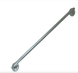 Silver scratch less Towel Rod