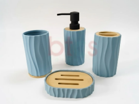 Premium Hard Plastic Bathroom Counter Top Set