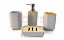 Premium Hard Plastic Bathroom Counter Top Set